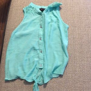 Button down tank top